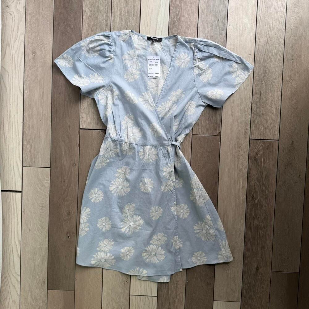 Madewell Floral Wrap Mini Dress Women’s Size S NWT Nordstrom Rack